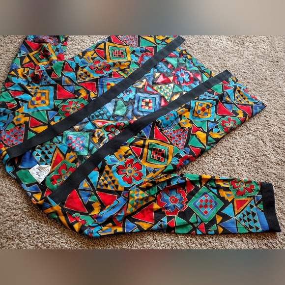 Lady Carol Of New York Vintage Geometric Open Front Blazer Jacket Size 14 - Picture 4 of 10